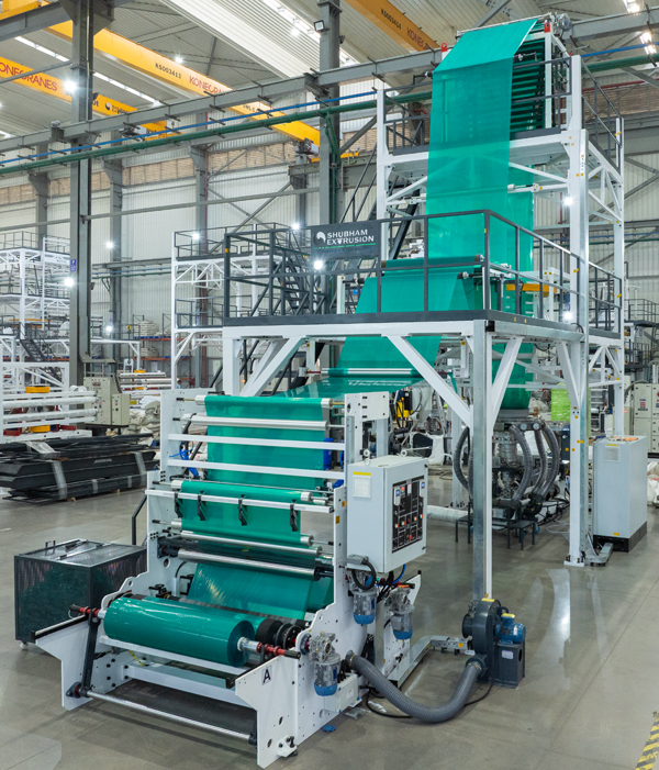 Three Layer Co-Extrusion Blown Film Machine